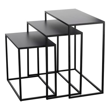 Eglo - KIT 3x Sidobord svart