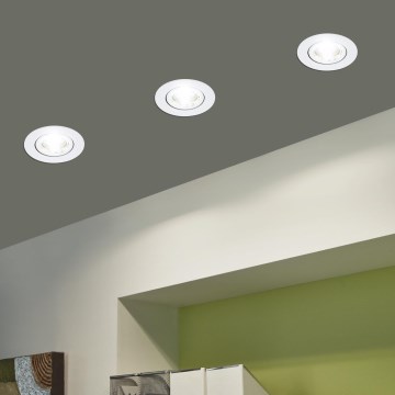 Eglo - KIT 3xLED Ljusreglerad belysning 3xLED/6W/230V vit