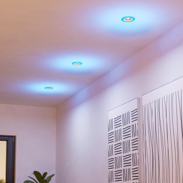 Eglo - KIT 3xLED RGBW Ljusreglerad hängande badrumslampa 3xLED/3,8W/230V 2700-6500K IP44 + fjärrkontroll