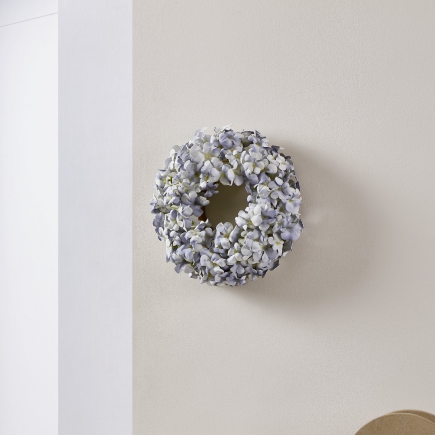 Eglo - Konstgjord blomkrans diameter 35 cm blå