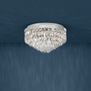 Eglo - Kristal Takbelysning 8xE14/40W/230V
