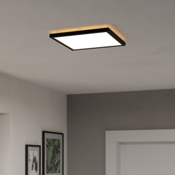 Eglo - LED badrumsplafond LED/13,4W/230V 2700/4000/6500K 29x29 cm IP44 svart