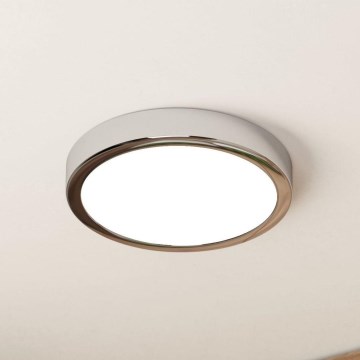 Eglo - LED badrumsplafond LED/17W/230V IP44 blank krom
