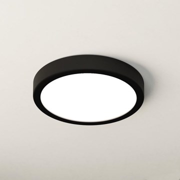 Eglo - LED badrumstaklampa LED/17W/230V svart IP44 Ø 21 cm