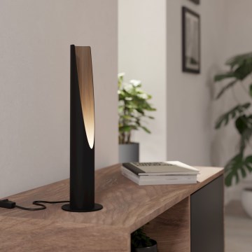 Eglo - LED bordslampa 1xGU10/4,5W/230V 3000K svart/brun