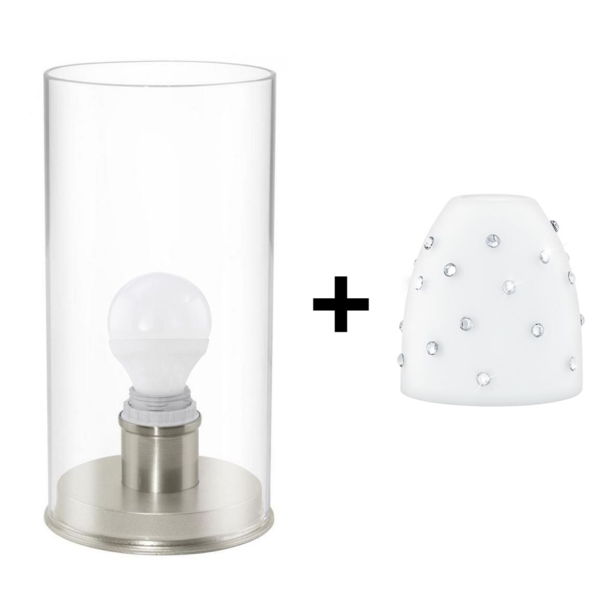 Eglo - LED bordslampa MY CHOICE 1xE14/4W/230V vit/matt krom