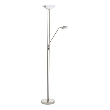 Eglo - LED Dimbar golvlampa LED/20W + LED/2,5W matt krom