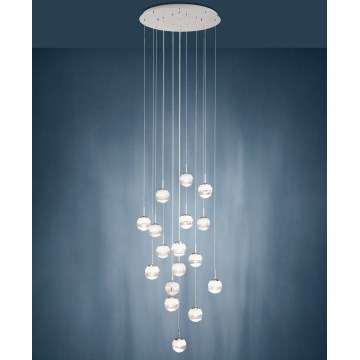 Eglo - LED Dimbar ljuskrona med snöre 17xLED/5W/230V