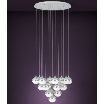 Eglo - LED Dimbar ljuskrona med snöre 18xLED/3,1W/230V