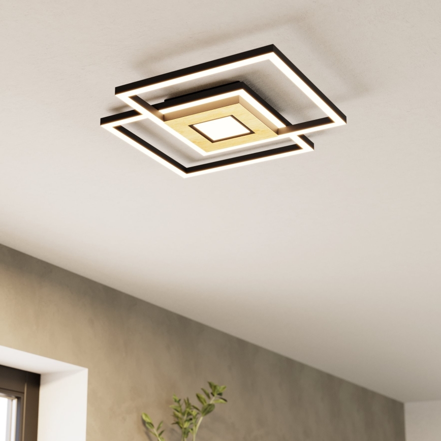 Eglo - LED Dimbar taklampa 2xLED/17W/230V +1xLED/4,2W 2700-6500K + fjärrkontroll
