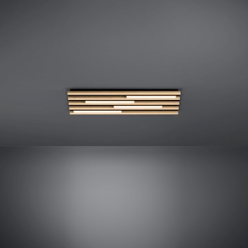 Eglo - LED Dimbar taklampa 4xLED/9W/230V 3000K 22x78 cm brun