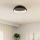 Eglo - LED Dimbar taklampa LED/12W/230V 2700-6500K svart + fjärrkontroll