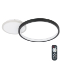 Eglo - LED Dimbar taklampa LED/15W/230V svart + fjärrkontroll