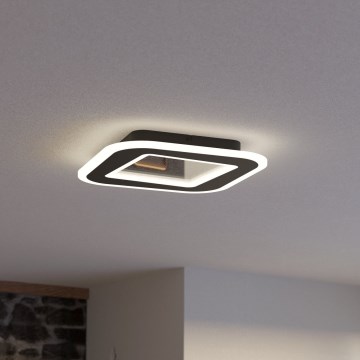 Eglo - LED Dimbar taklampa LED/20W/230V 2700-6500K svart + fjärrkontroll