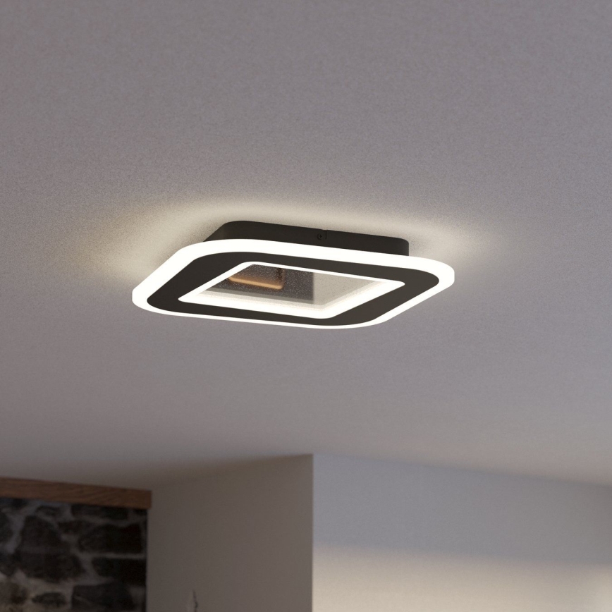Eglo - LED Dimbar taklampa LED/20W/230V 2700-6500K svart + fjärrkontroll