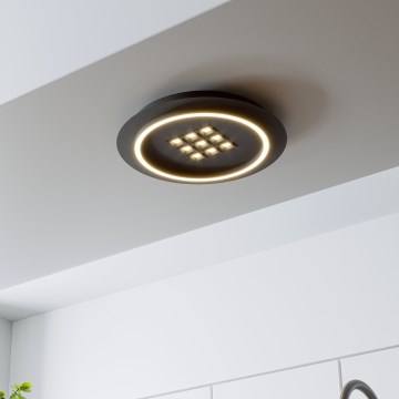 Eglo - LED Dimbar taklampa LED/21,4W/230V 2700-6500K svart + fjärrkontroll