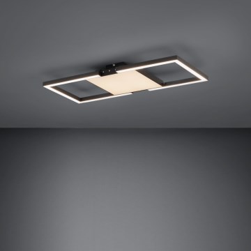 Eglo - LED Dimbar taklampa LED/26,2W/230V 2700-6500K svart + fjärrkontroll