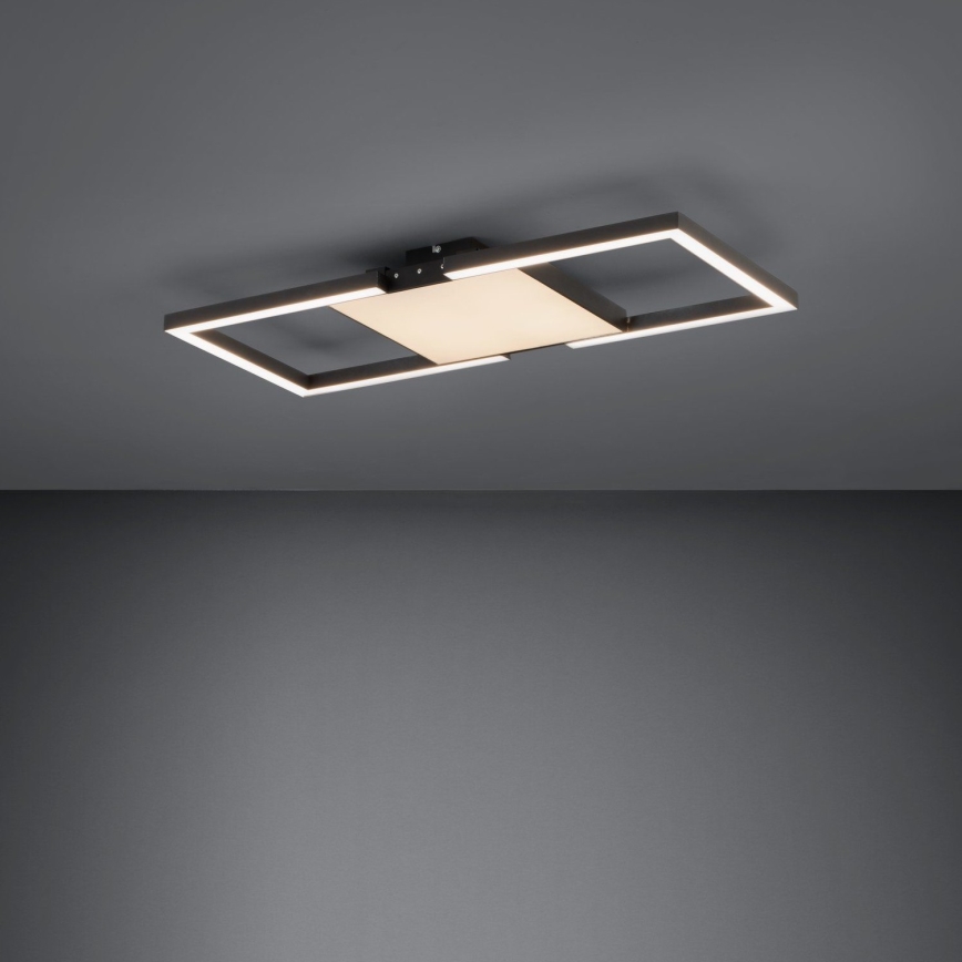 Eglo - LED Dimbar taklampa LED/26,2W/230V 2700-6500K svart + fjärrkontroll