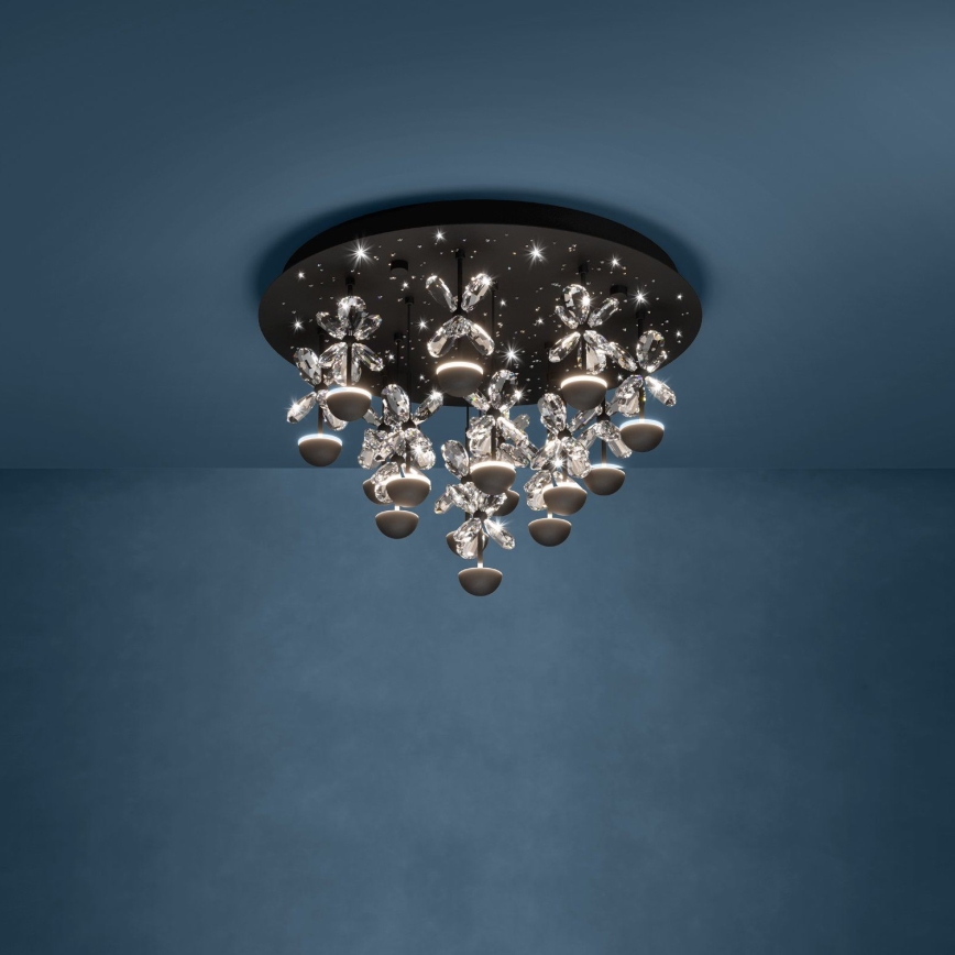 Eglo - LED Dimbar taklampa LED/27W/230V 3000K svart