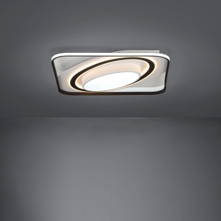 Eglo - LED Dimbar taklampa LED/28W/230V+LED/13W+ LED/2,8W 3000-6500K svart + fjärrkontroll