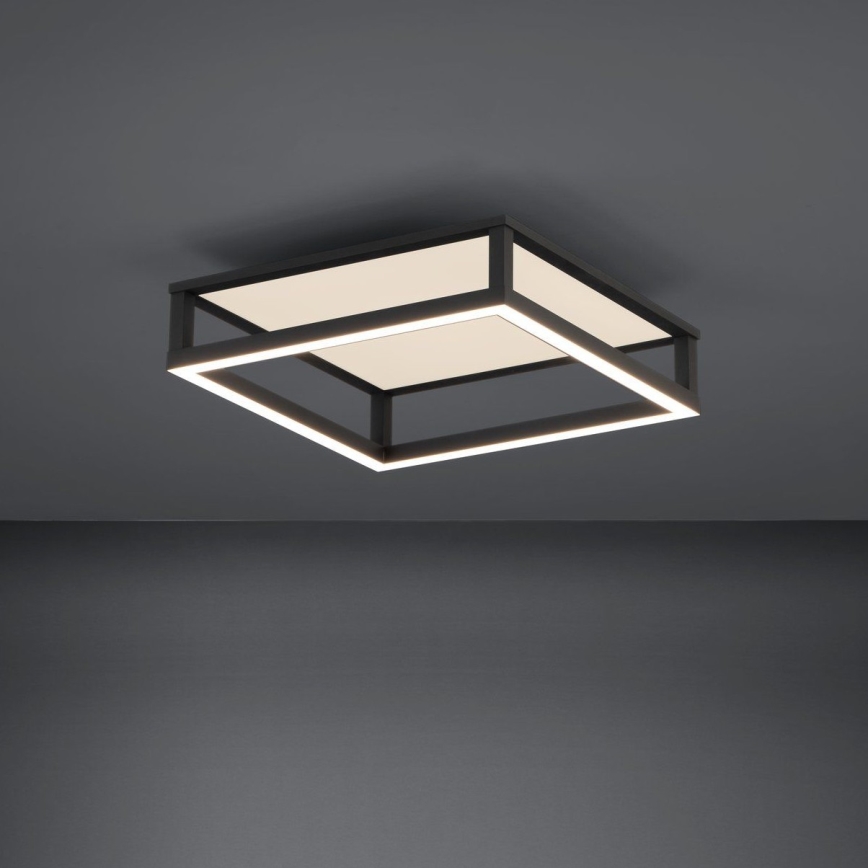 Eglo - LED Dimbar taklampa LED/29,4W/230V 2700-6500K svart + fjärrkontroll