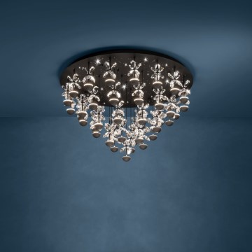 Eglo - LED Dimbar taklampa LED/77,4W/230V 3000K svart