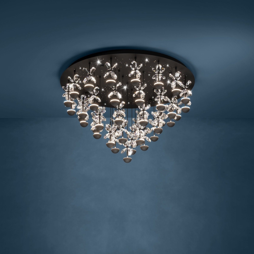 Eglo - LED Dimbar taklampa LED/77,4W/230V 3000K svart