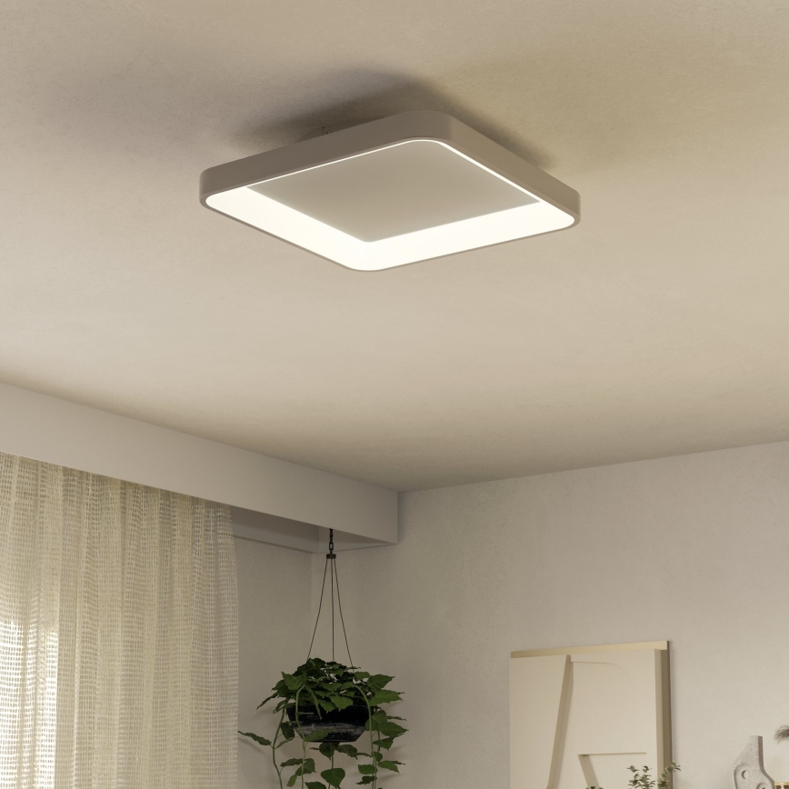 Eglo - LED Dimbar taklampa LORETELLO LED/12W/230V vit + fjärrkontroll