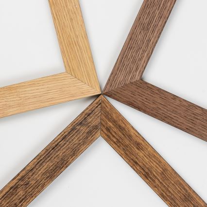 Eglo - LED Dimbart Takmonterat Panel SALOBRENA 2 WOOD LED/16W/230V 4000K 34x34 cm brun