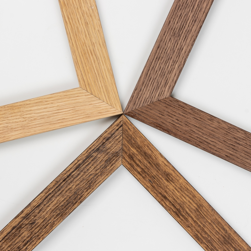 Eglo - LED Dimbart Takmonterat Panel SALOBRENA 2 WOOD LED/16W/230V 4000K 34x34 cm brun