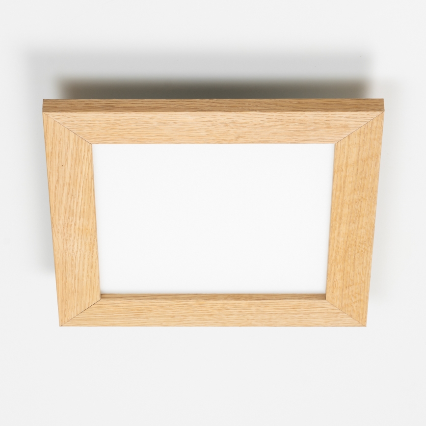 Eglo - LED fäst panel SALOBRENA-RW WOOD LED/17W/230V 2700/4000K 30x30 cm brun