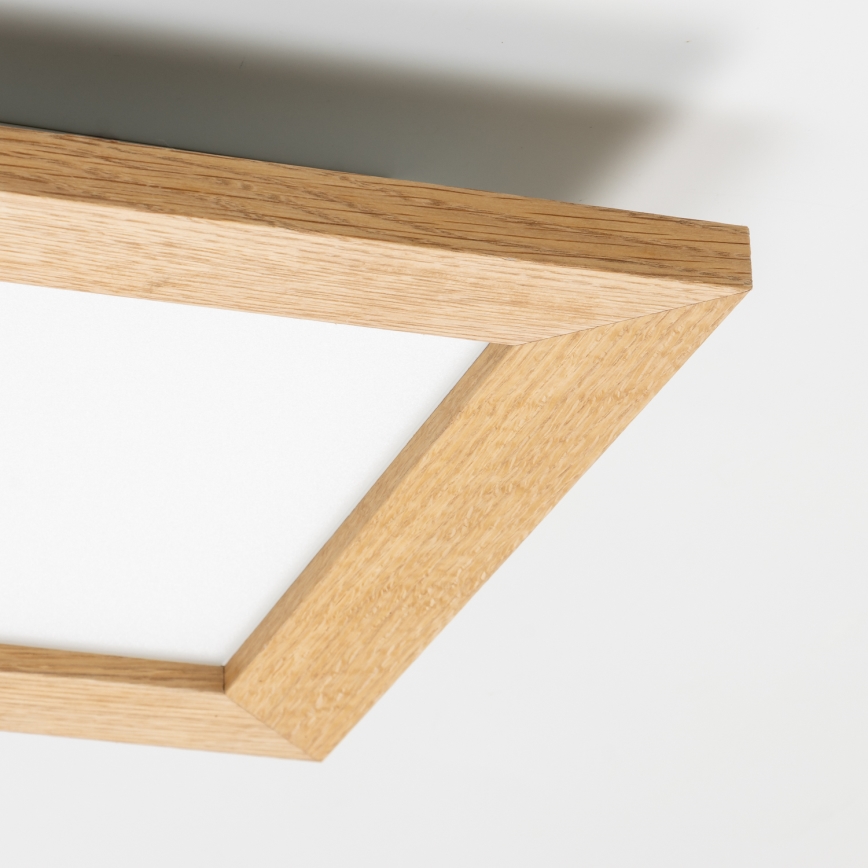 Eglo - LED fäst panel SALOBRENA-RW WOOD LED/17W/230V 2700/4000K 30x30 cm brun