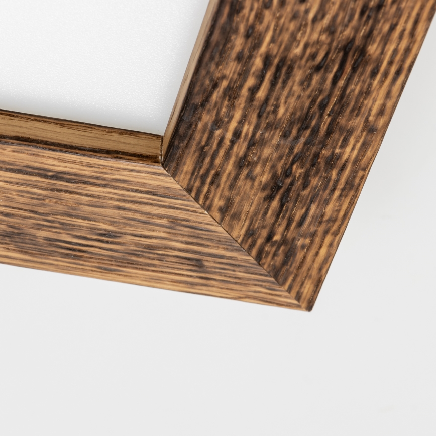 Eglo - LED fäst panel SALOBRENA-RW WOOD LED/17W/230V 2700/4000K 34x34 cm brun