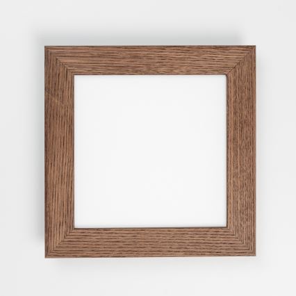 Eglo - LED fäst panel SALOBRENA-RW WOOD LED/17W/230V 2700/4000K 34x34 cm mörkbrun