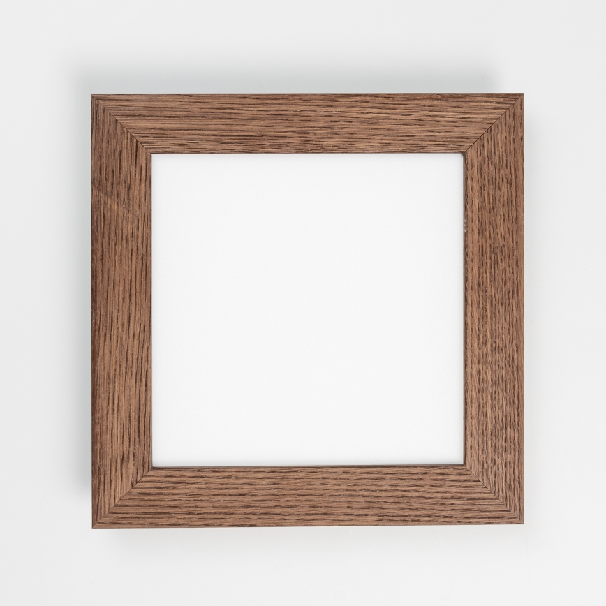 Eglo - LED fäst panel SALOBRENA-RW WOOD LED/17W/230V 2700/4000K 34x34 cm mörkbrun