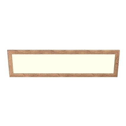 Eglo - LED fäst panel SALOBRENA-RW WOOD LED/34W/230V 2700/4000K 124x34 cm brun