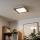 Eglo - LED fäst panel SALOBRENA-RW WOOD LED/17W/230V 2700/4000K 34x34 cm brun