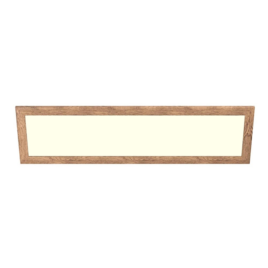 Eglo - LED fäst panel SALOBRENA-RW WOOD LED/34W/230V 2700/4000K 124x34 cm brun