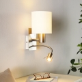 Eglo - LED Flexibel belysning 1xE27/40W+LED/3,8W vit