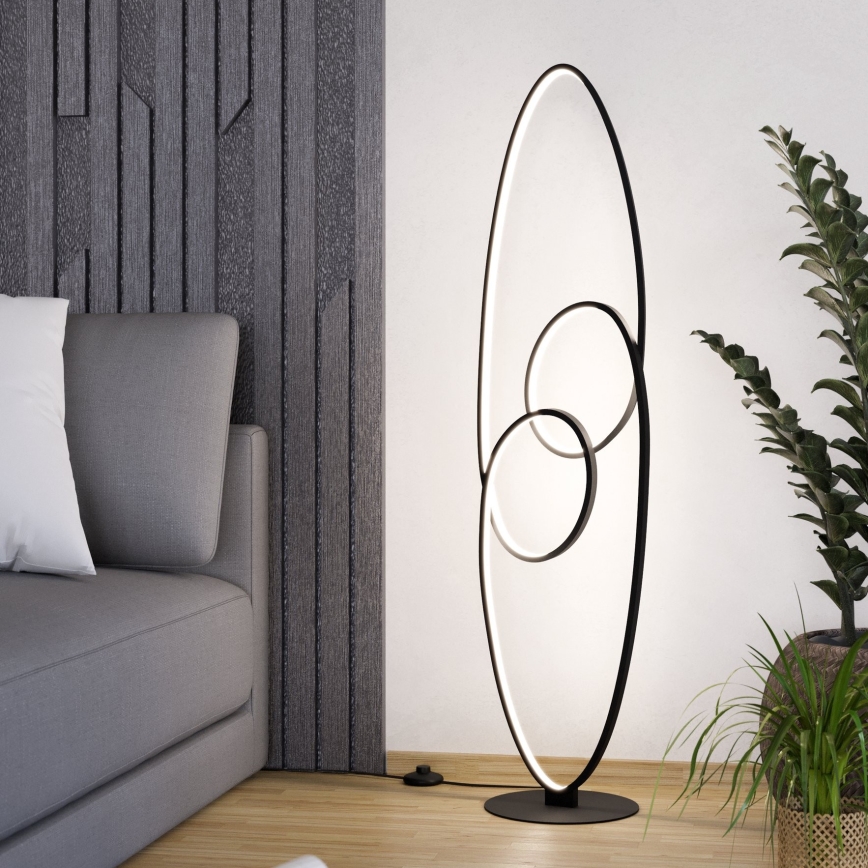 Eglo - LED golvlampa LED/38W/230V 3000K svart