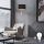 Eglo - LED golvlampa TUNJA 1xE27/60W/230V + LED/2,1W diameter 38 cm matt krom/brun
