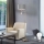 Eglo - LED golvlampa TUNJA 1xE27/60W/230V + LED/2,1W diameter 38 cm matt krom/grå