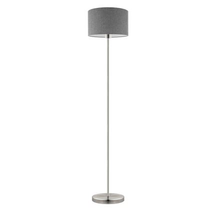 Eglo - LED  Golvlampa TUNJA 1xE27/60W/230V matt krom/grå