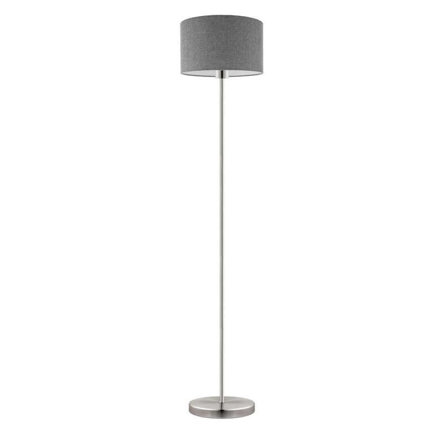 Eglo - LED  Golvlampa TUNJA 1xE27/60W/230V matt krom/grå