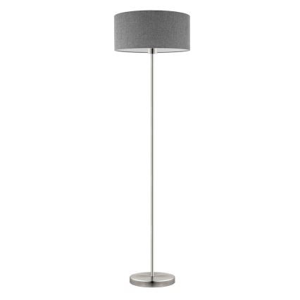 Eglo - LED  Golvlampa TUNJA 1xE27/60W/230V matt krom/grå