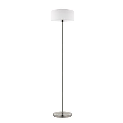 Eglo - LED  Golvlampa TUNJA 1xE27/60W/230V matt krom/vit