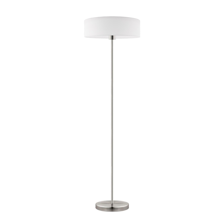 Eglo - LED  Golvlampa TUNJA 1xE27/60W/230V matt krom/vit