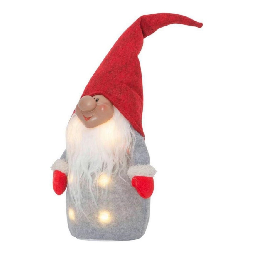 Eglo - LED Juldekoration  6xLED/0,06W/3xAA röd/grå
