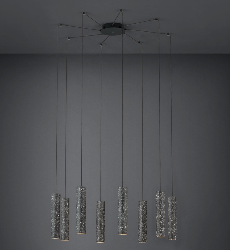 Eglo - LED Ljuskrona med snöre 8xGU10/4,5W/230V
