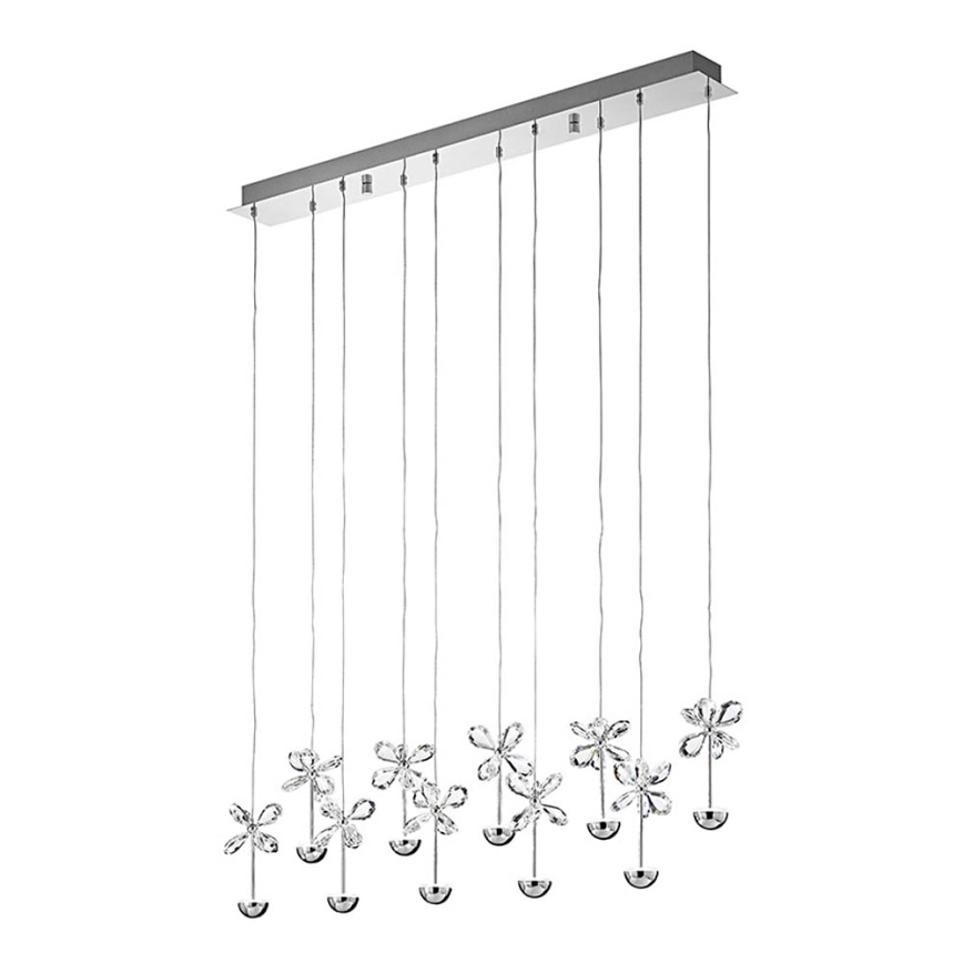 Eglo - LED ljuskrona med textilsladd 10xLED/2,5W/230V